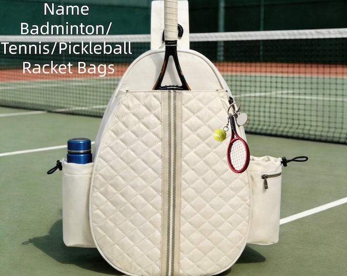 Personalized Racket Bag – Custom Name Tennis, Badminton & Pickleball Backpack for Players