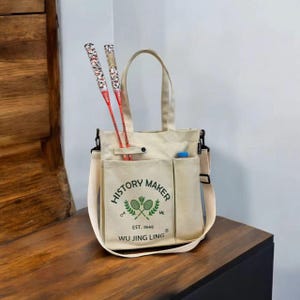 Premium Canvas-Tennisschlägertasche - robust, geräumig und stilvoll
