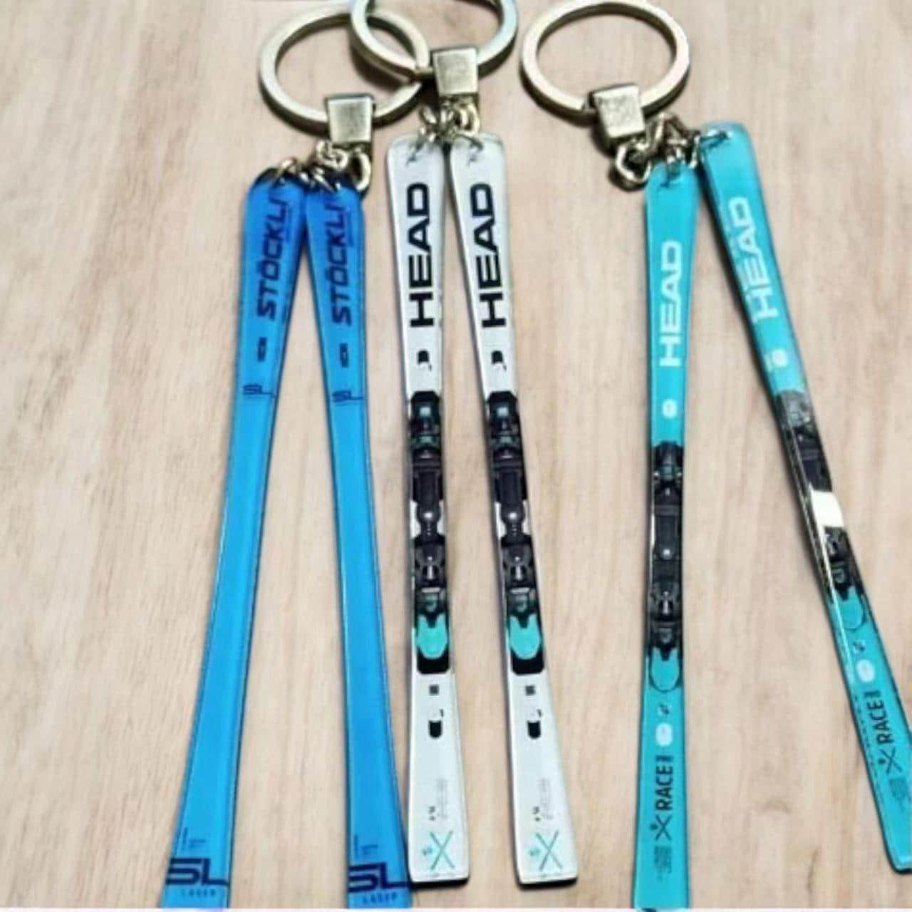 カスタムミニスキー＆スノーボードキーホルダー - パーソナライズされ 