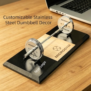 Decoración personalizable de mancuernas de acero inoxidable