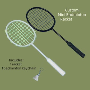 Mini raqueta de bádminton personalizada: Manualidades deportivas personalizadas