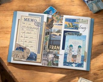 Resetema Scrapbook Set – Resedagbok och minneskit för äventyrare och upptäcktsresande