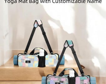Bolsa de yoga personalizada: bolso con nombre personalizado y bolsillos
