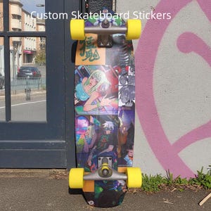 Custom Skateboard Grip Tape Decals – Anime & Cartoon Designs, Personalized Skins, Multiple Sizes
