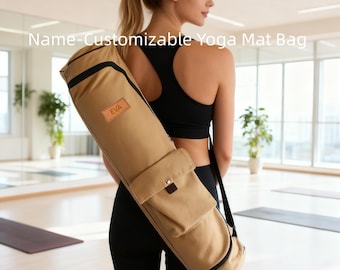Personalisierte Yogamatten-Tasche - Individueller Name & Design | Große Kapazität Wasserdichtes Gehäuse | Stilvolle Turnhalle