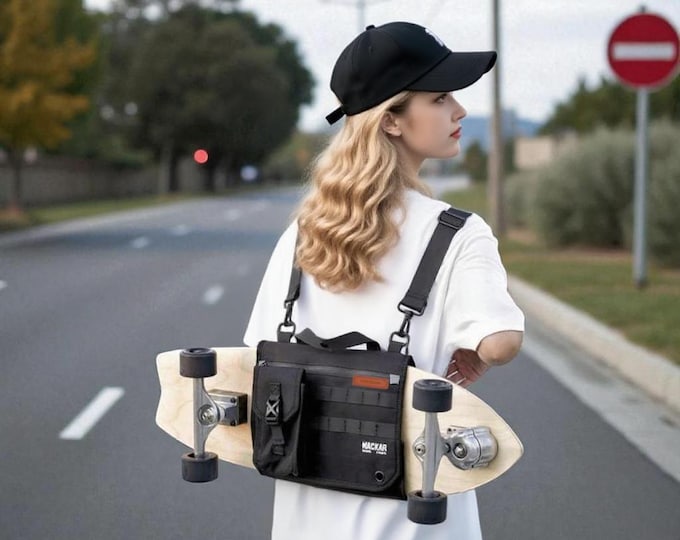Personalized Skateboard Backpack: Custom Name Cruiser Board Carrying Case