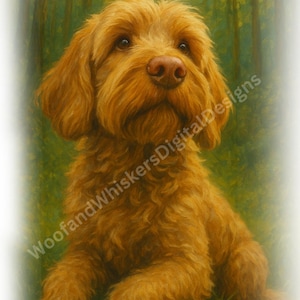 Golden Doodle PNG, Goldendoodle SVG, Labradoodle PNG, Labradoodle digital image, Australian Labradoodle Clipart, Goldendoodle art digital