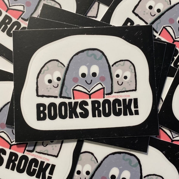BOOKS ROCK! STICKER