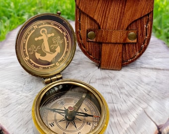Personalized Engraved Vintage Compass, Father’s Day Gift, Christmas Gifts, Gift for Dad, Gift for Brother, Baptized Gift, Graduation Gifts