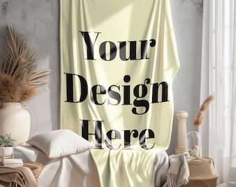 Logo Blanket Customized Blanket with Your Design Here Name Picture Personalized Blanket Custom Text  Pet Memorial Blanket Kids Blanket