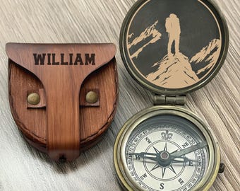 Personalized Father&#39;s Day Engraved Compass, Gift for Dad, Birthday Gift for Dad, Graduation Gifts for Men, Gift for Him, Gifts for Brother