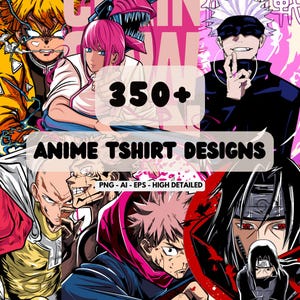 350+ Premium Quality Anime Design Bundle Anime, streetwear, anime vector, anime designs, Specially Anime Design Bundle