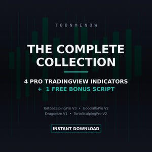 4-in-1 TradingView Indicator Bundle: TortoScalpingPro, Goodrilla & Dragonize Pine Script
