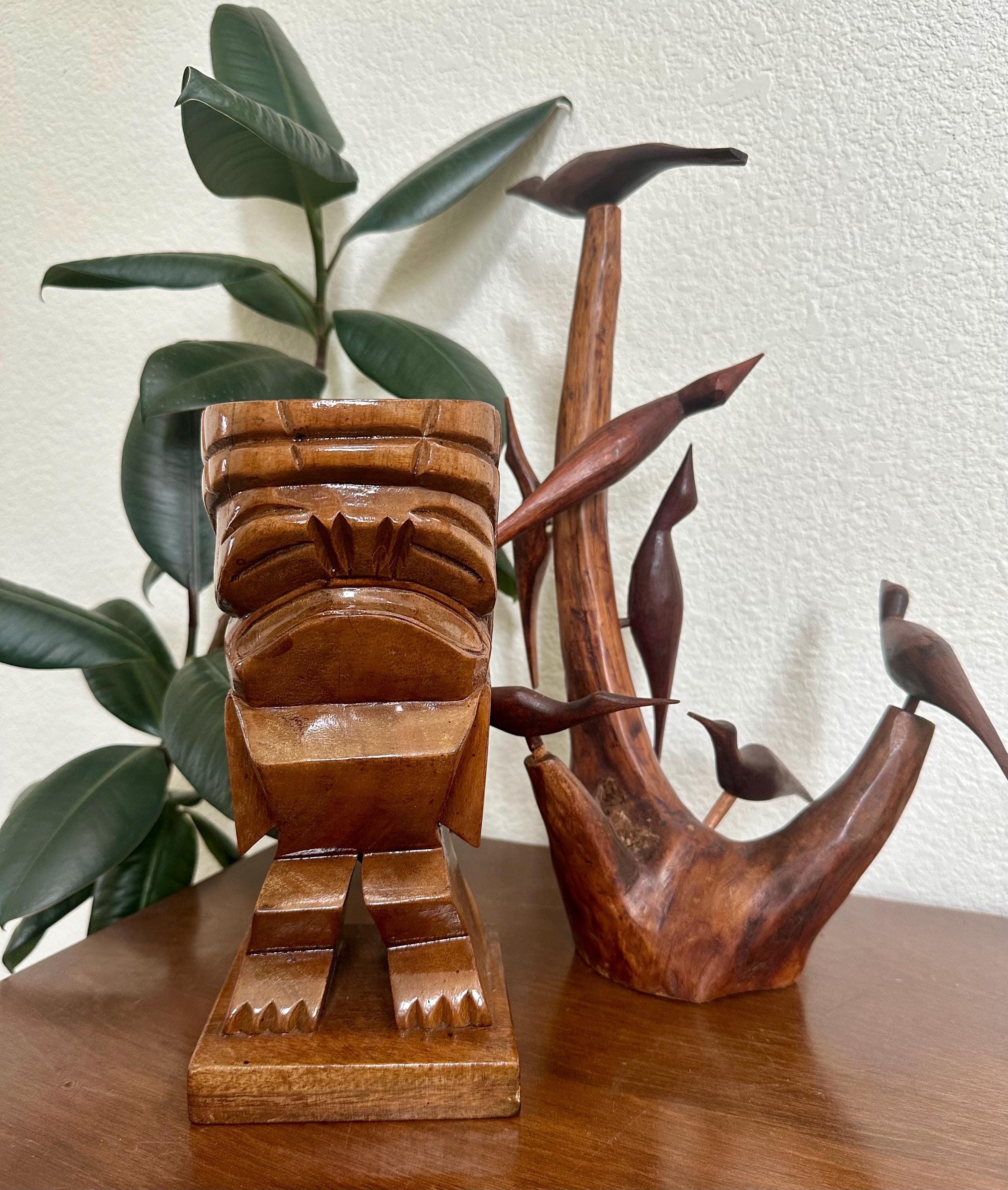 Hawaiian Vintage Wood Carving - Etsy
