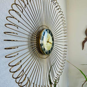 Mid Century Broadway Starburst Wall Clock
