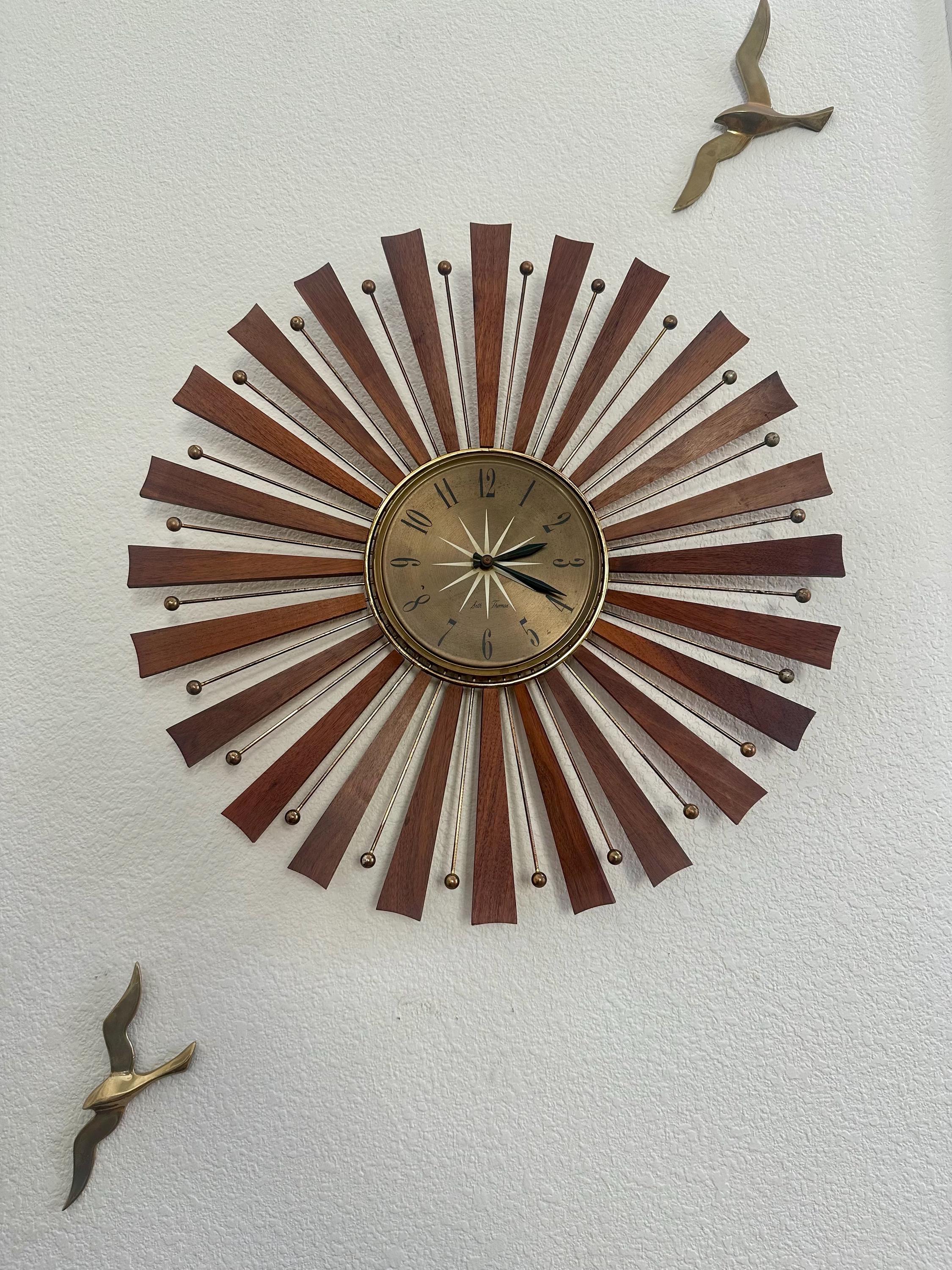 Seth Thomas Sunburst - Etsy