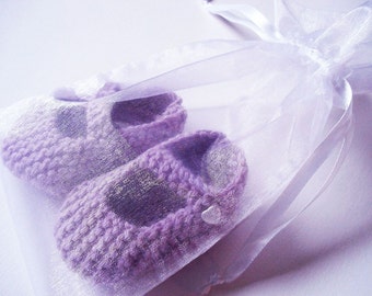 Knitting Pattern for Mary Jane Baby Shoes 3-6 months - PDF Pattern - Instant Digital Download