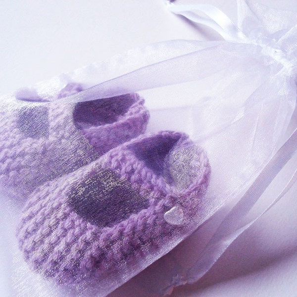 Knitting Pattern for Mary Jane Baby Shoes 3-6 months - PDF Pattern - Instant Digital Download