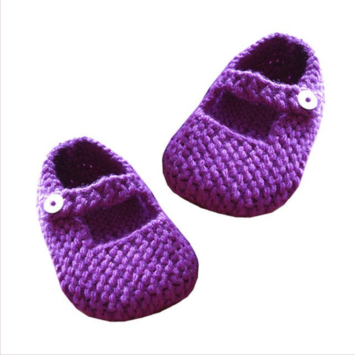 Knitting Pattern for Mary Jane Baby Shoes 1218 Months PDF Pattern
