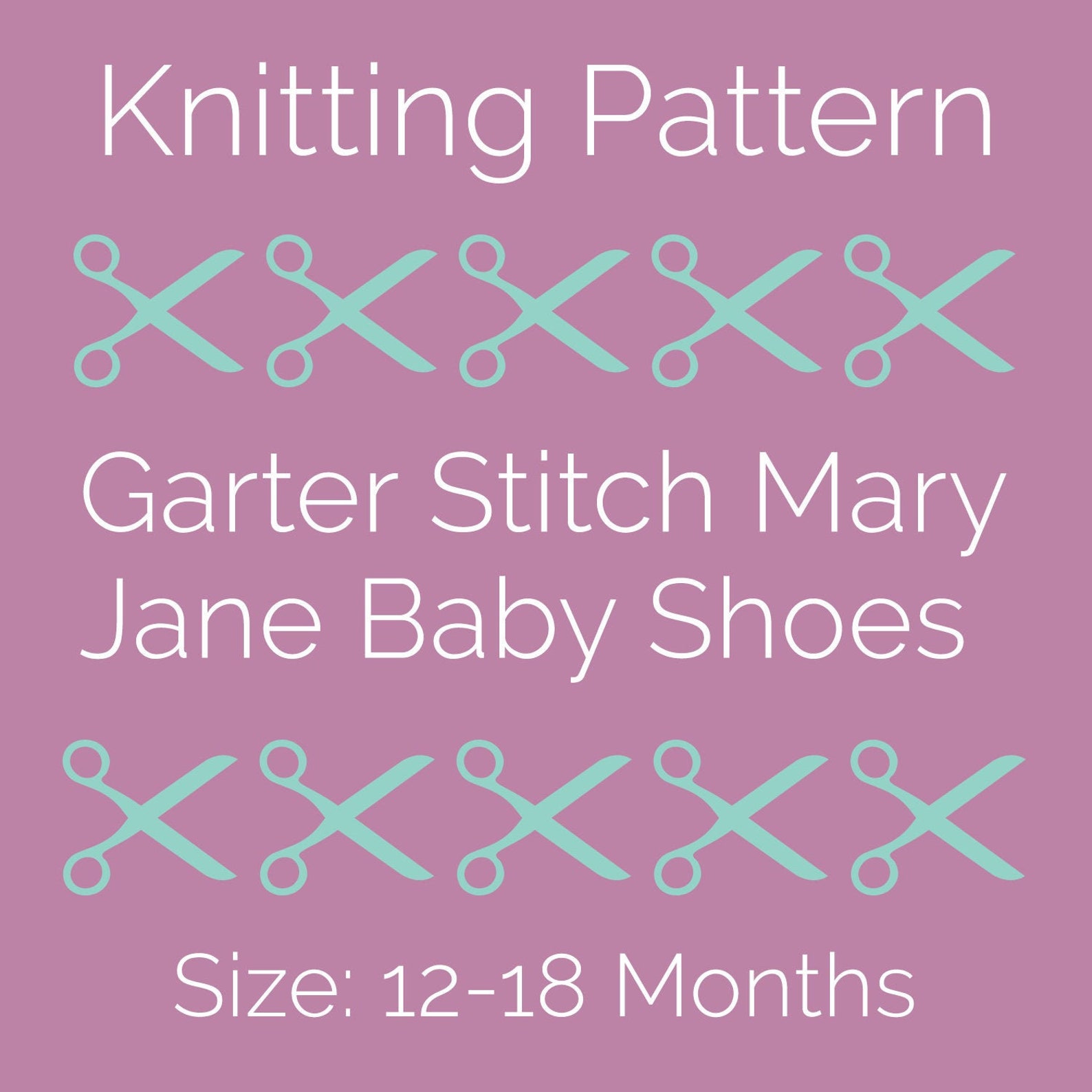 Knitting Pattern for Mary Jane Baby Shoes 1218 Months PDF Pattern