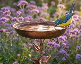 Bird Bath, Copper Bird Bath, Bird Feeder Bowl, Bird Bowl, Garden Bird Bath, Garden Wildlife, Hummingbird Feeder, Birding