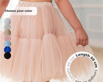 Beige Tutus, Light Brown Skirt, Fairy Girls Tulle Tutu