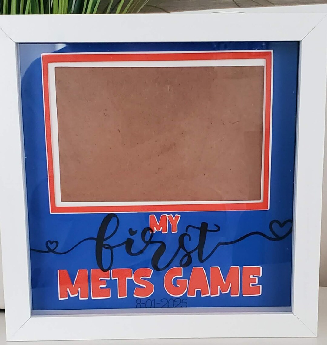Mets Frame New York Mets First Game Shadow Box: 3D Keepsake Frame - Etsy