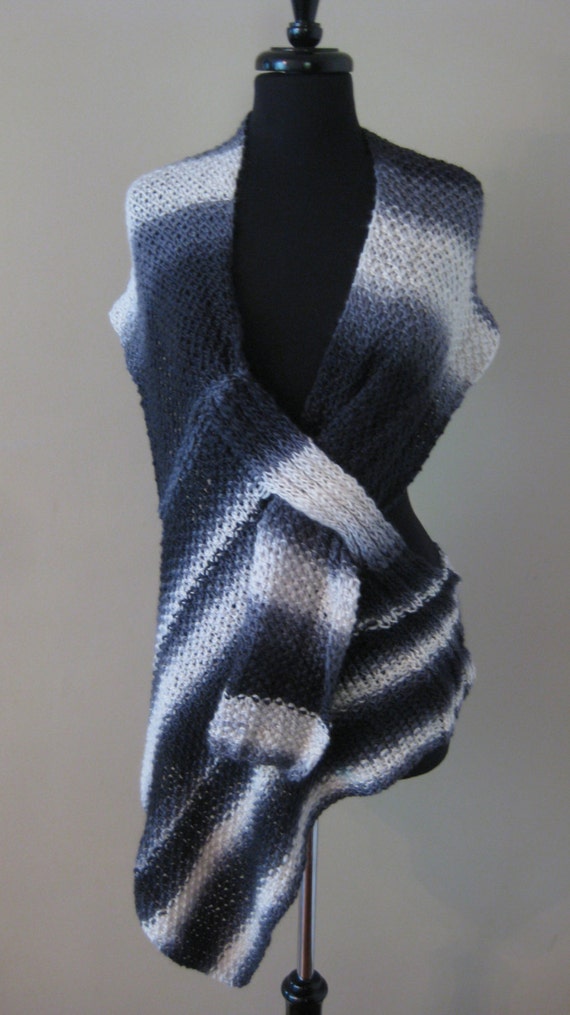 Items similar to Crossover Sweater Ruana The new Jacket in Italian wool ...