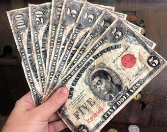 NCR Dollar Bill Bundle Groß 7 "x4" Spiel Genaue Größe Fallout New Vegas Währung