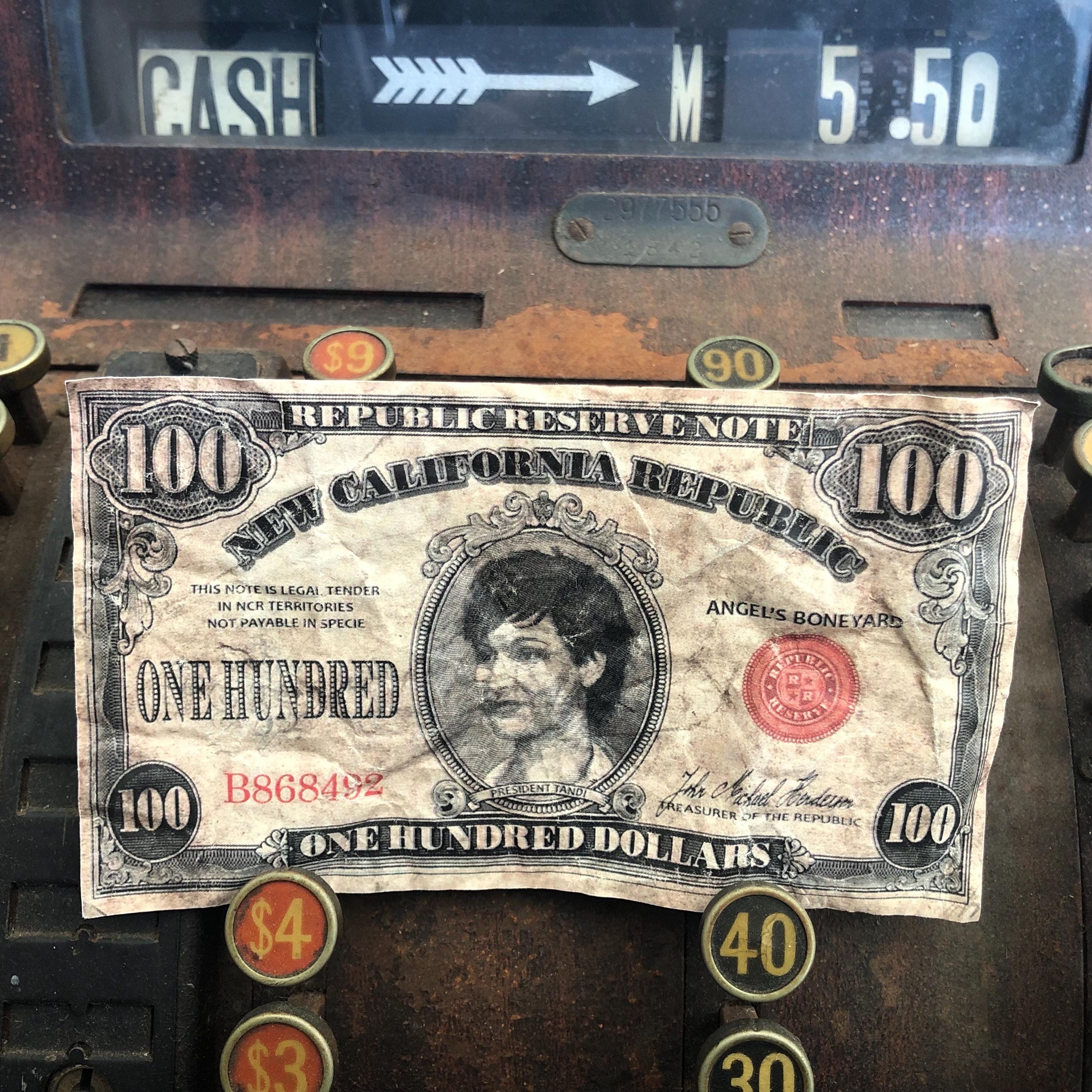 NCR 100 Dollar Bills Fallout New Vegas Currency - Etsy