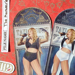 Tournée Taylor Swift Tortured Poets Department Eras Sticker