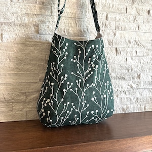 Bolso Hobo de un Asa - Verde Amaderado