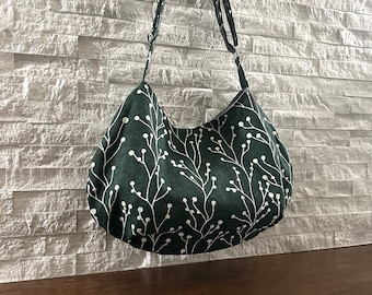 Crescent Moon Bag - Green Woodsy