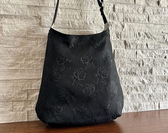 Bolso Hobo de un asa - Rosa Negro