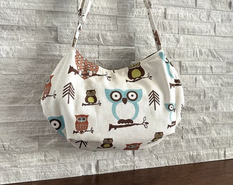 Crescent Moon Bag -  Hooty Village Natural