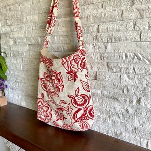 One Handle Hobo Bag Bircham & Red image 5