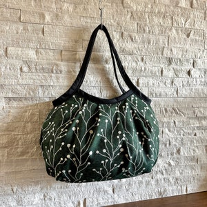 Bolso de abuela, bolso de hombro - Verde amaderado