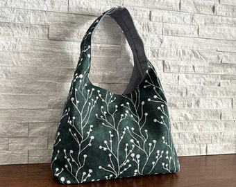 One Handle Tote Bag - Green Woodsy