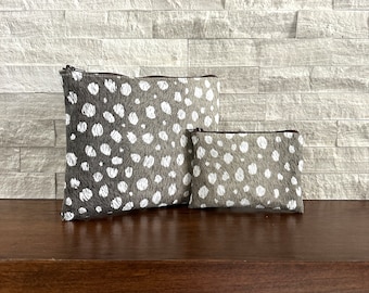 Zipper Pouches - Fawn Milk