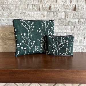 Zipper Pouches - Green Woodsy
