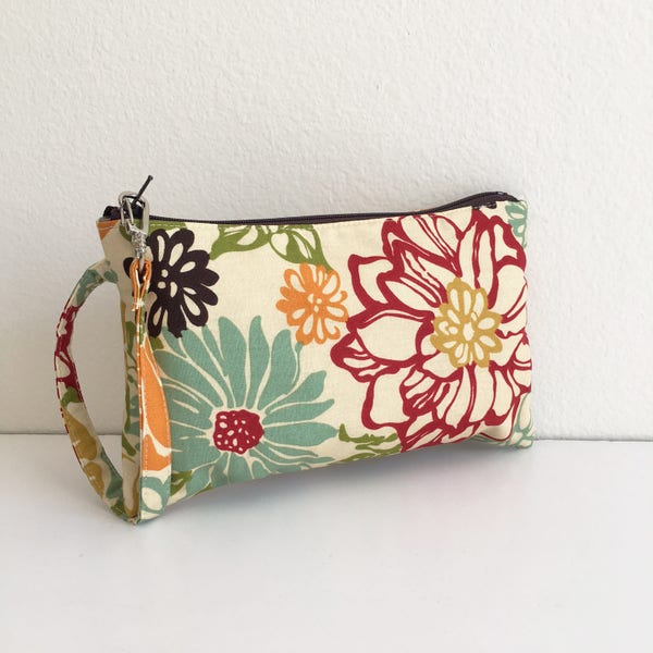 Square Wristlet  Zipper Pouch - Bibi Fiesta