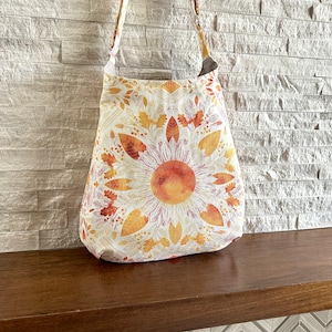 One Handle Hobo Bag - Mandala Sunflowers