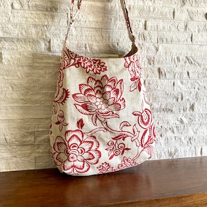 One Handle Hobo Bag Bircham & Red image 1