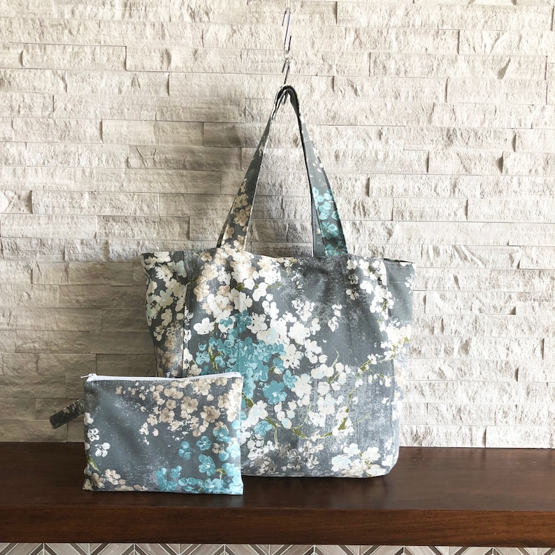 Eco bag market tote wpouch Dewdrop Mineral Large tote bag