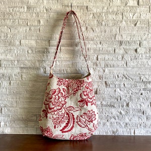 One Handle Hobo Bag Bircham & Red image 4