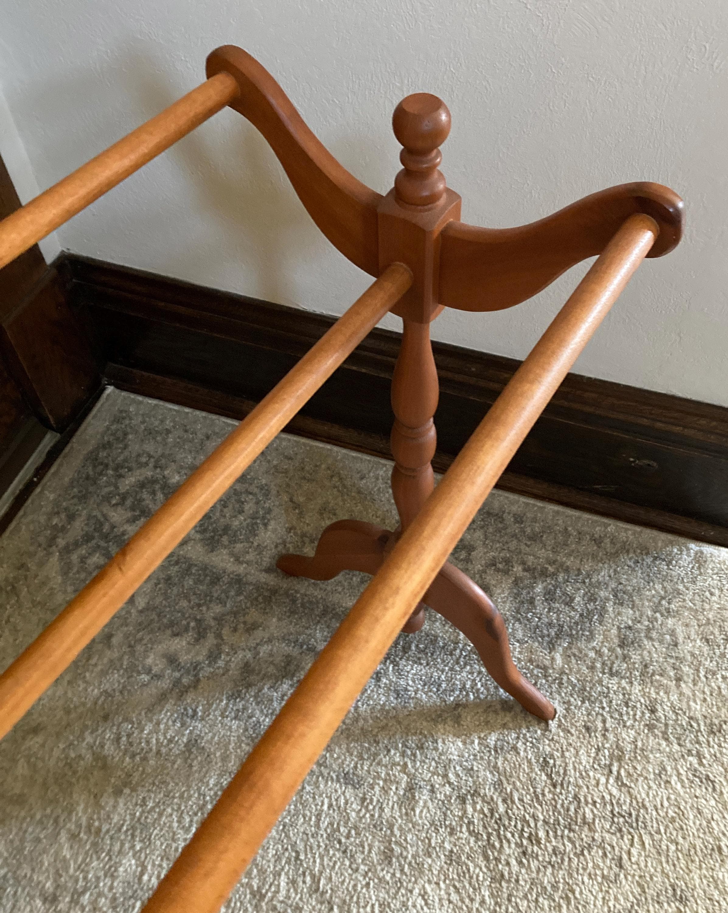 Vintage Wood Quilt Rack, **LOCAL PICKUP ONLY, St. Paul Minnesota