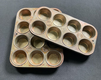 Vintage Muffin Pan Cupcake Pan Vintage Baking Cake King