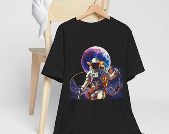 Space Cowboy T-Shirt | Astronaut Cowboy Graphic Tee | Funny Space Shirt | Cowboy in Space | Unisex Men & Women