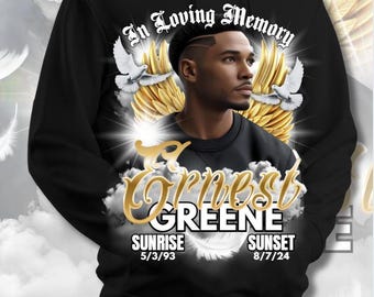 Modelo de design do Memorial Golden Wings: Canva Pro editável (download digital)