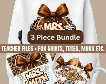 Teacher Template Bundle: Editable PNG Designs for Canva Pro (Digital Download)